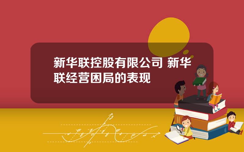 新华联控股有限公司 新华联经营困局的表现